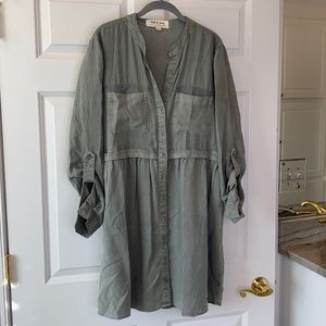 Cloth & Stone gray/Blue Soft Dress